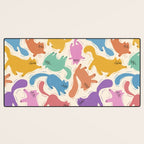 Rainbow Cats Desk Mat Gallery Image 3