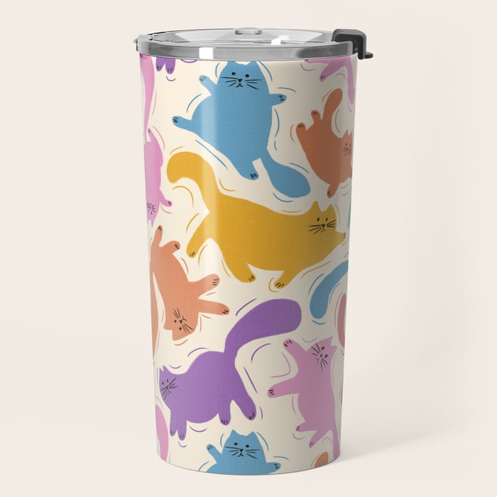 Rainbow Cats Travel Mug Gallery Image 2