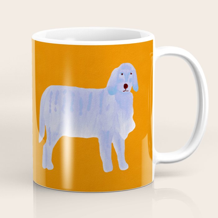 Two Calm Dogs - Blue and Orange Coffee Mug Gallery Image 1