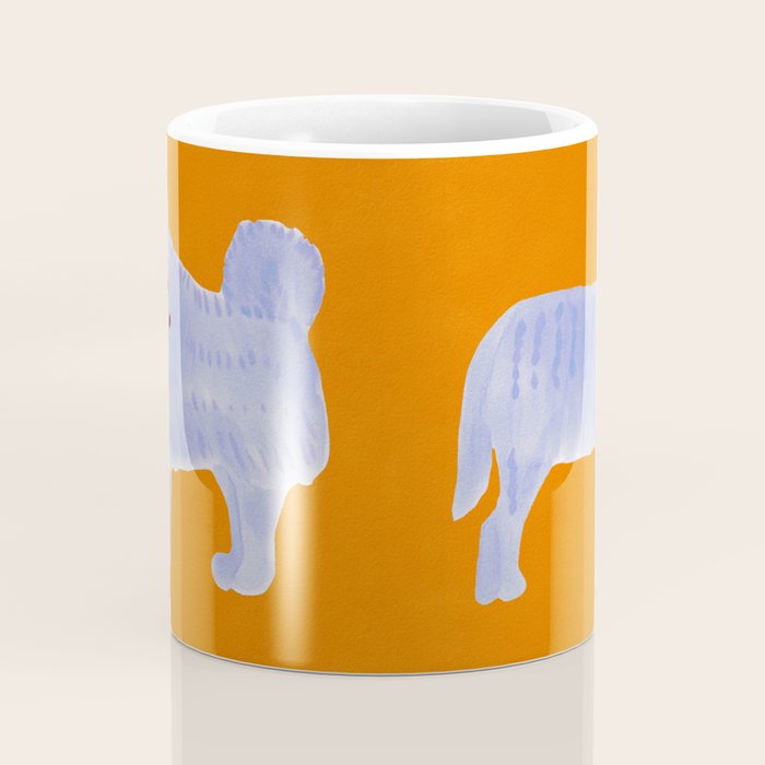 Two Calm Dogs - Blue and Orange Coffee Mug Gallery Image 4