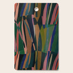 abstract striped multicolored background Cutting Board Gallery Image 1