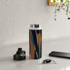 abstract striped multicolored background Water Bottle Gallery Image 4