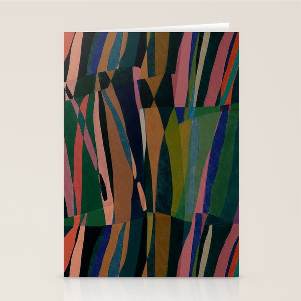 abstract striped multicolored background Stationery Card Gallery Image 2