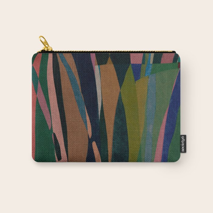 abstract striped multicolored background Carry All Pouch Gallery Image 1