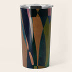 abstract striped multicolored background Travel Mug Gallery Image 1