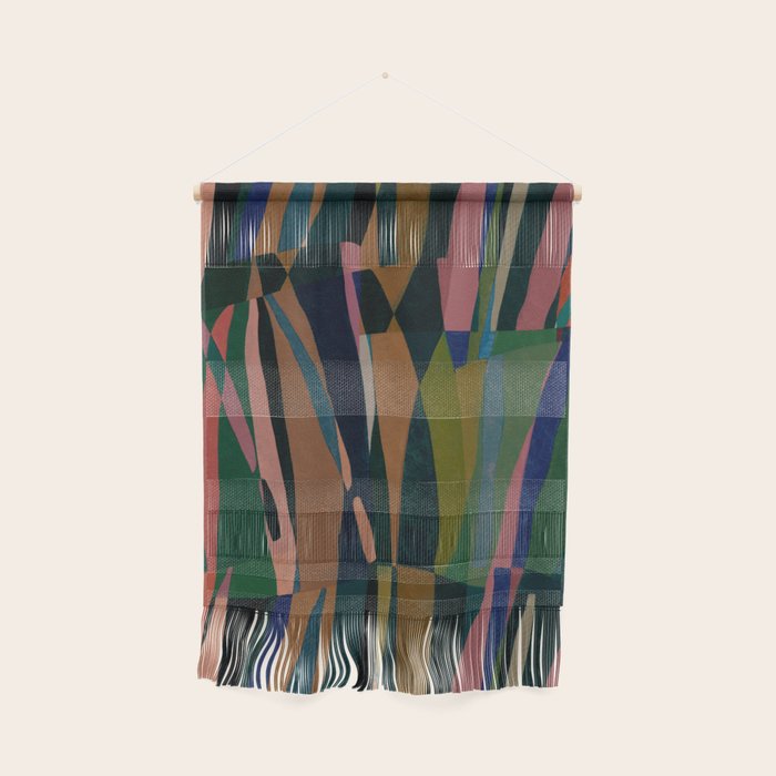 abstract striped multicolored background Wall Hanging Gallery Image 1