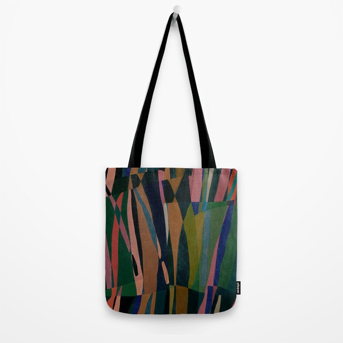 abstract striped multicolored background Tote Bag Gallery Image 2