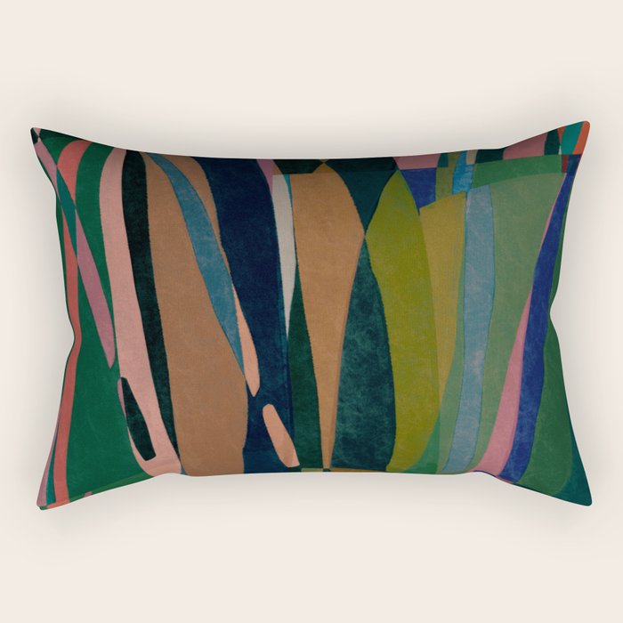 abstract striped multicolored background Rectangular Pillow Gallery Image 2