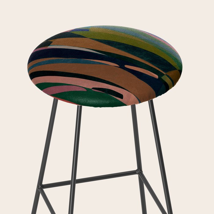 abstract striped multicolored background Stool Gallery Image 2
