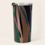 abstract striped multicolored background Travel Mug Gallery Image 3