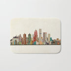 louisville kentucky skyline Bath Mat Gallery Image 1