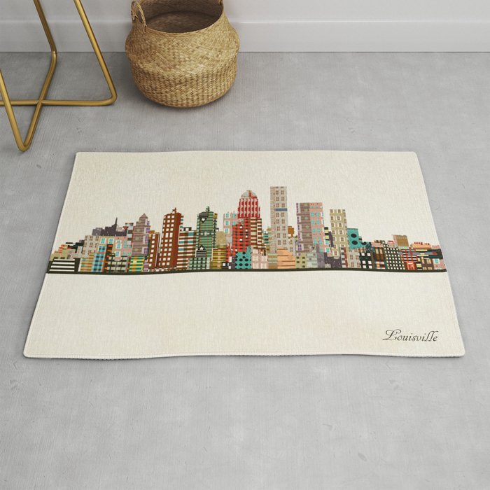 louisville kentucky skyline Rug Gallery Image 1
