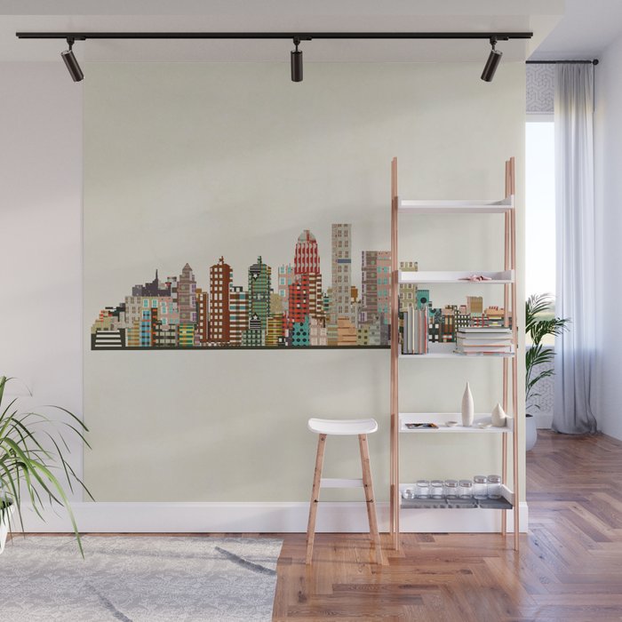 louisville kentucky skyline Wall Mural Gallery Image 1