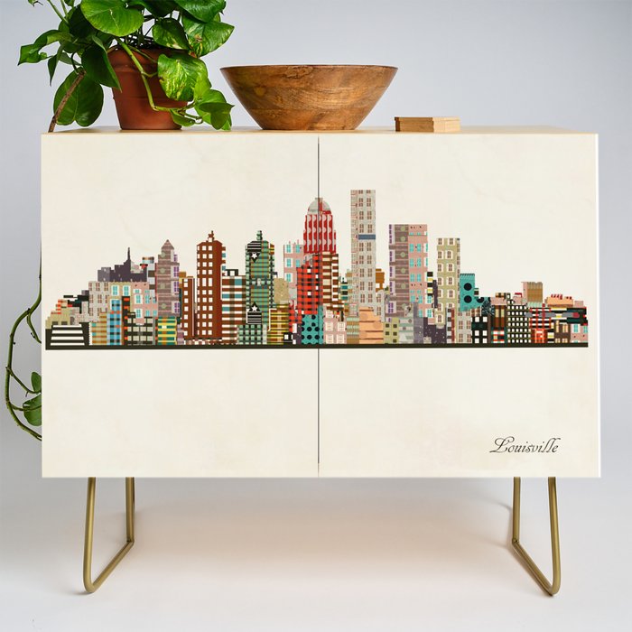 louisville kentucky skyline Credenza Gallery Image 1
