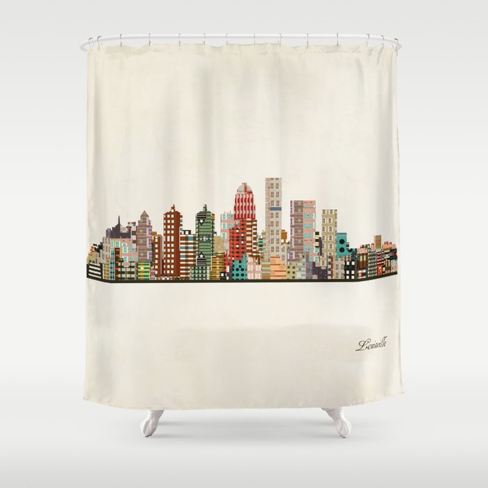 louisville kentucky skyline Shower Curtain Gallery Image 1