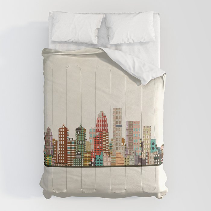 louisville kentucky skyline Comforter Gallery Image 6