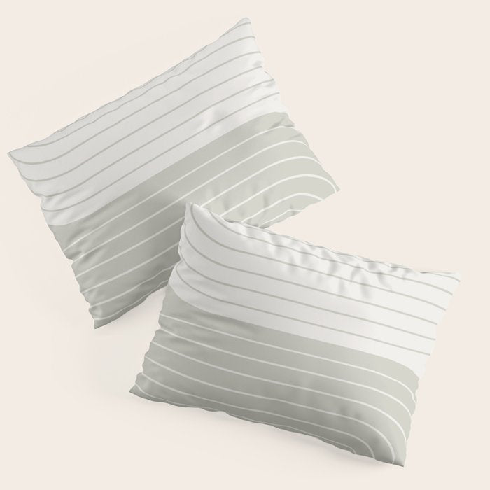 Two Tone Line Curvature LXIII Pillow Sham Gallery Image 3