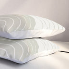 Two Tone Line Curvature LXIII Pillow Sham Gallery Image 3