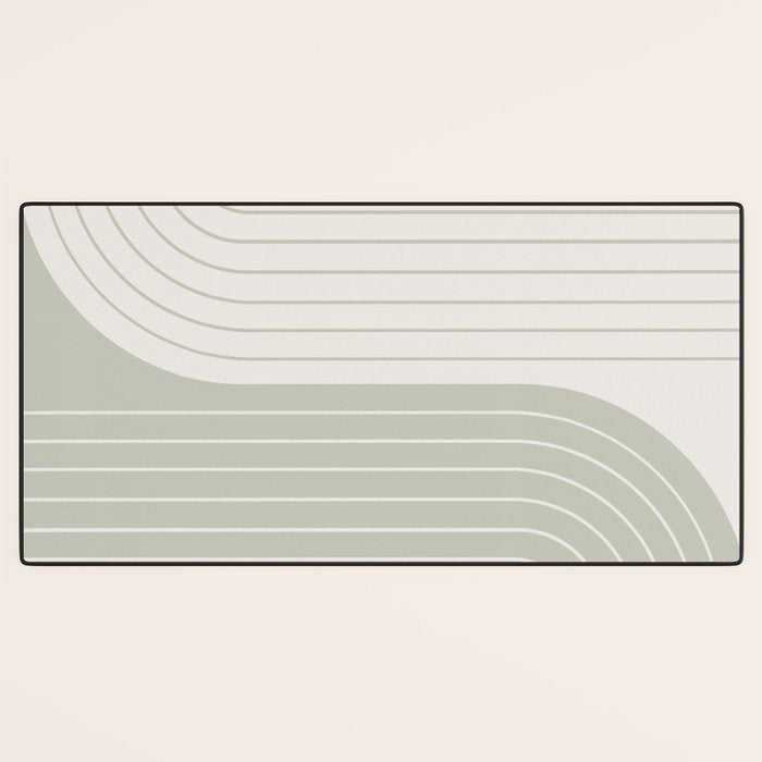 Two Tone Line Curvature LXIII Desk Mat Gallery Image 3