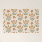 Marigold Block Print Welcome Mat Gallery Image 1