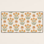 Marigold Block Print Desk Mat Gallery Image 3
