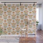 Marigold Block Print Wall Mural Gallery Image 1