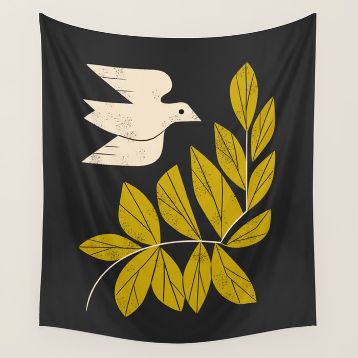 Dove and Branch Wall Tapestry Gallery Image 1