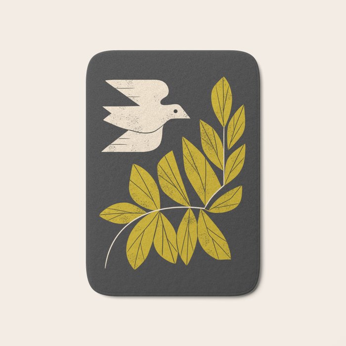 Dove and Branch Bath Mat Gallery Image 1