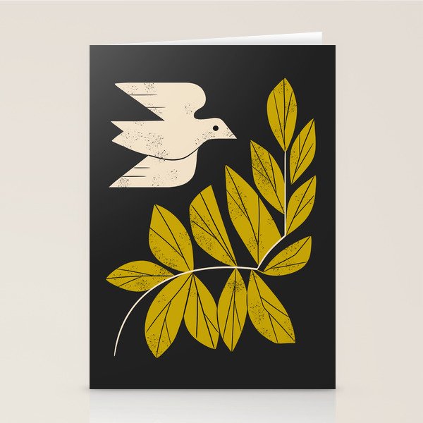 Dove and Branch Stationery Card Gallery Image 2