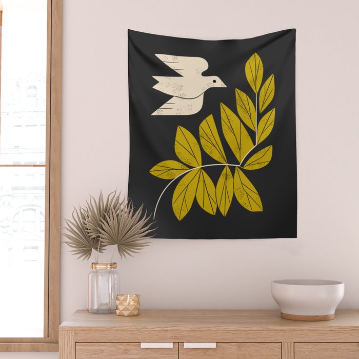 Dove and Branch Wall Tapestry Gallery Image 2