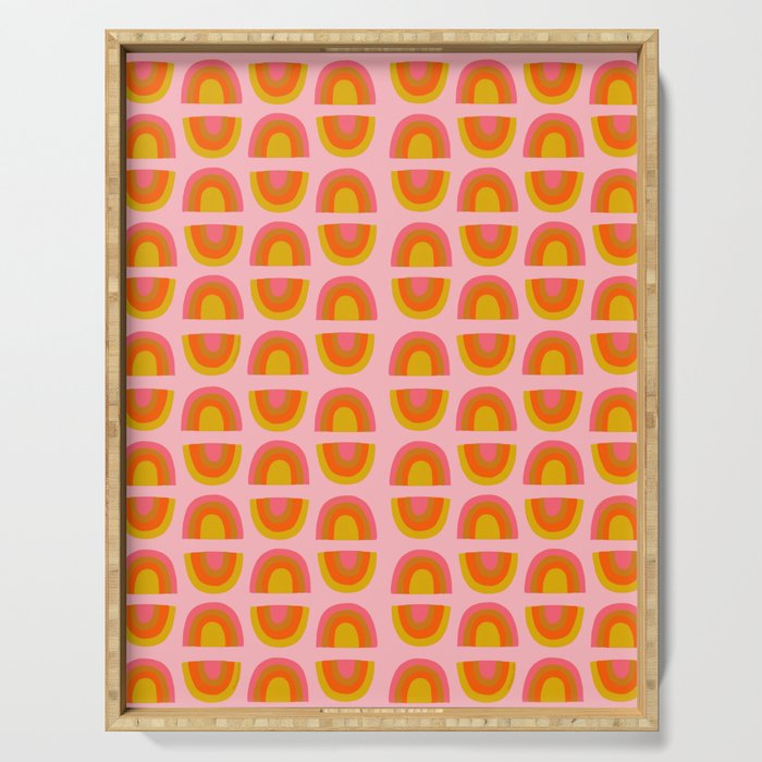 Vintage Rainbow Print Serving Tray Gallery Image 1