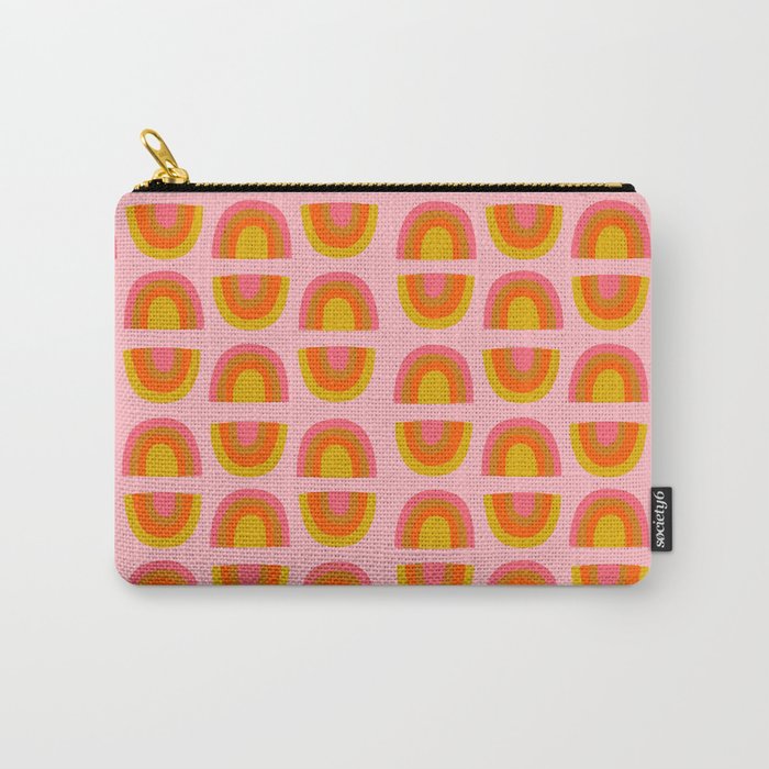 Vintage Rainbow Print Carry All Pouch Gallery Image 1