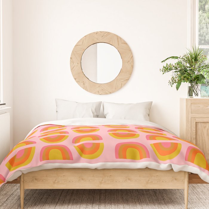 Vintage Rainbow Print Duvet Cover Gallery Image 3