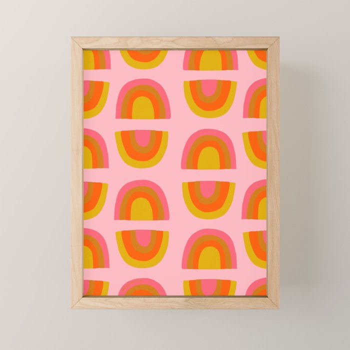 Vintage Rainbow Print Mini Art Print Gallery Image 1