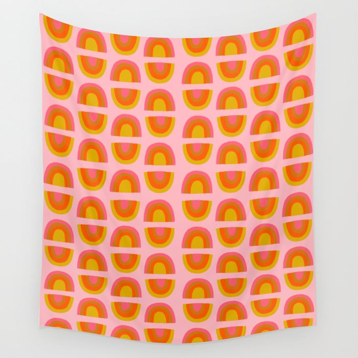 Vintage Rainbow Print Wall Tapestry Gallery Image 4
