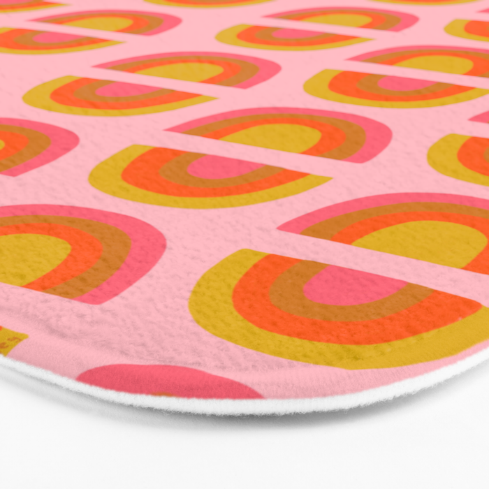 Vintage Rainbow Print Bath Mat Gallery Image 3