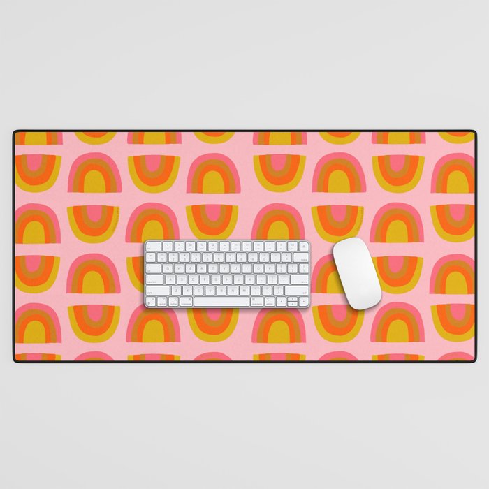 Vintage Rainbow Print Desk Mat Gallery Image 1