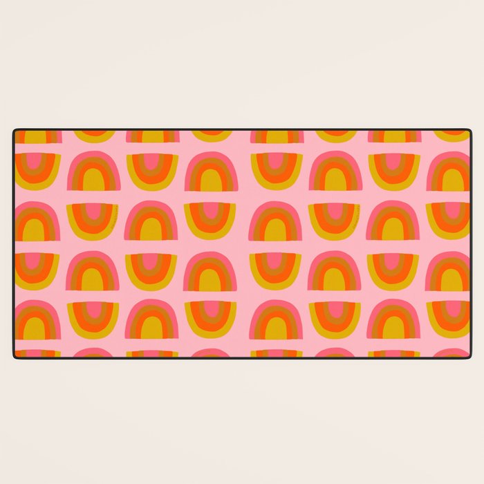 Vintage Rainbow Print Desk Mat Gallery Image 3