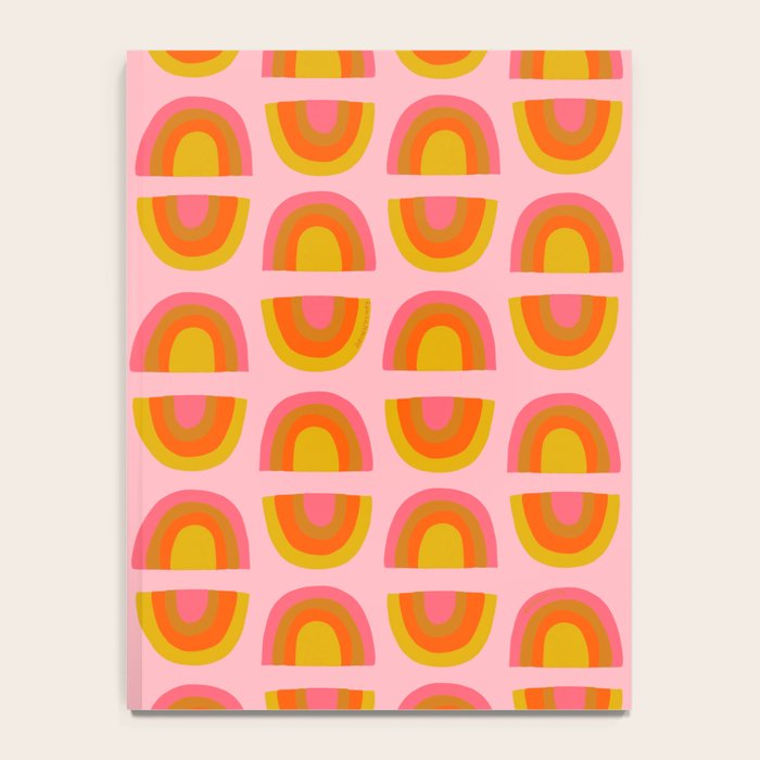 Vintage Rainbow Print Notebook Gallery Image 4