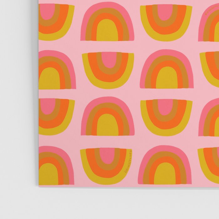 Vintage Rainbow Print Poster Gallery Image 3