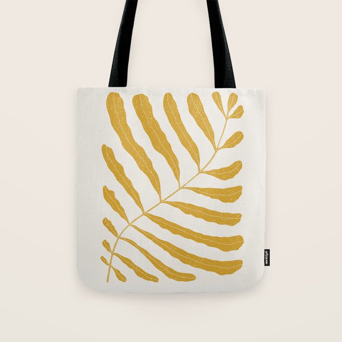 Yellow Plant Tote Bag Gallery Image 1