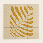 Yellow Plant Wood Wall Art Gallery Image 1