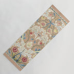 William Morris Antique Floral Embroidery Panel 1875 Yoga Mat Gallery Image 1
