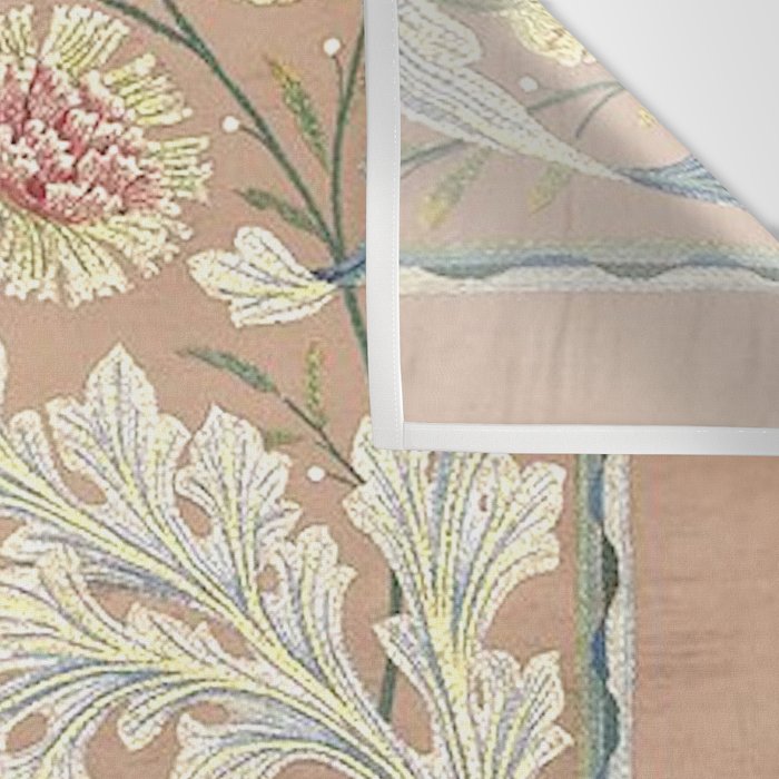 William Morris Antique Floral Embroidery Panel 1875 Wall Tapestry Gallery Image 3