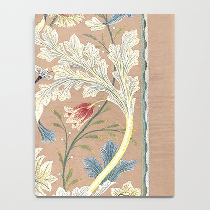 William Morris Antique Floral Embroidery Panel 1875 Notebook Gallery Image 4