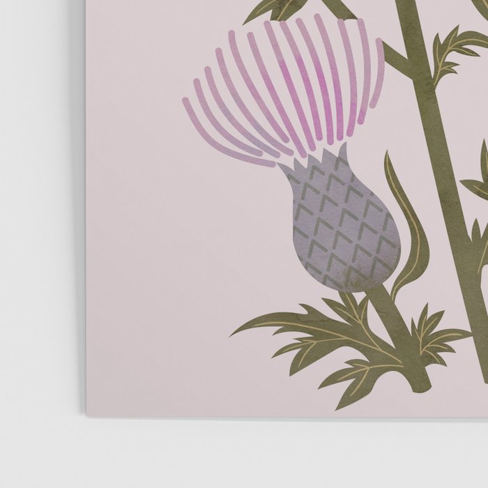 Goldfinch on Purple Thistles Poster Gallery Image 3
