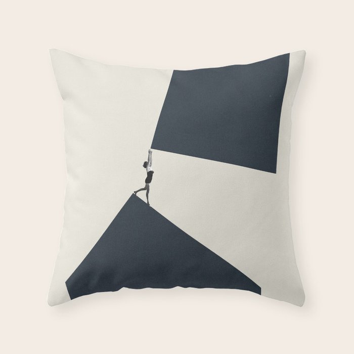Reaching higher Throw Pillow