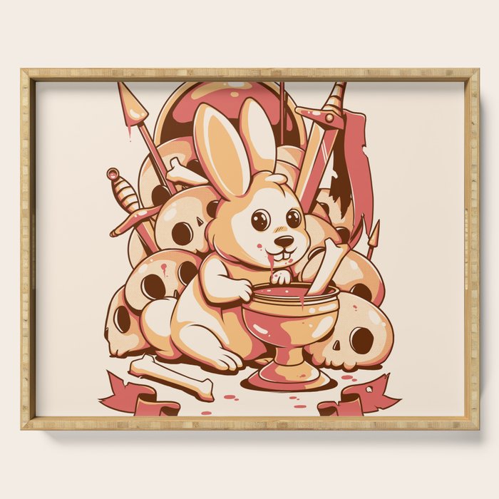 Death awaits you Serving Tray Gallery Image 1