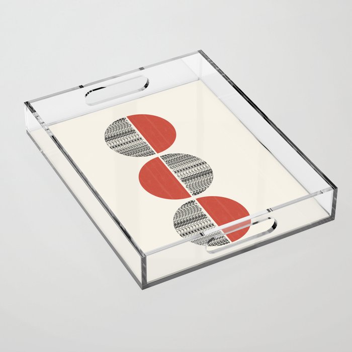 Minimalist circles Acrylic Tray Gallery Image 1