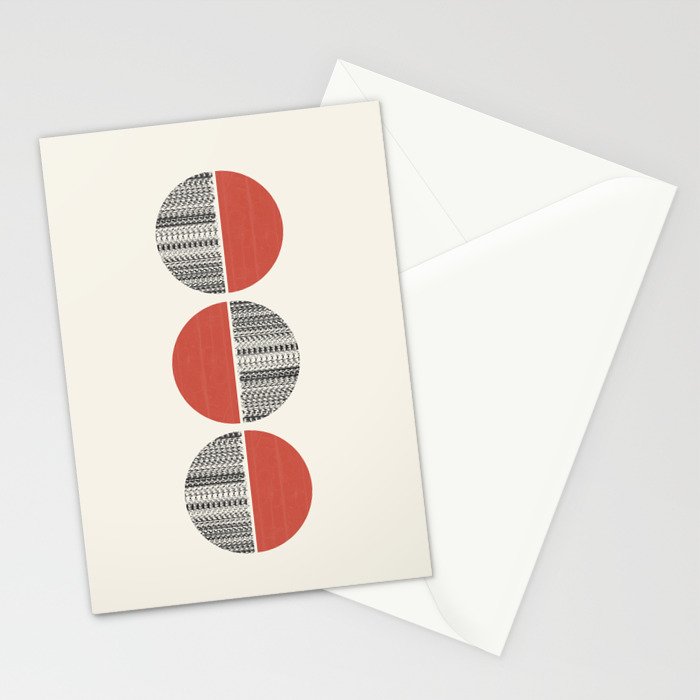 Minimalist circles Stationery Card Gallery Image 2